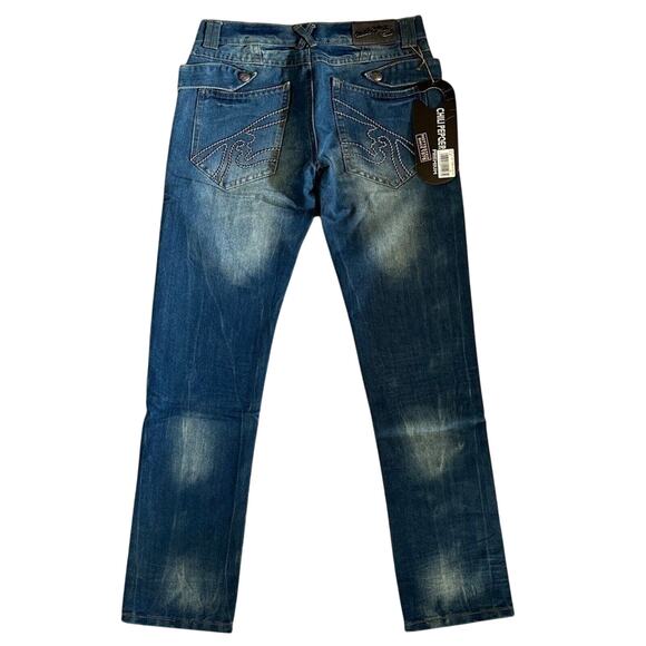 Classic Blue Straight Leg Jeans - Picture 2 of 9